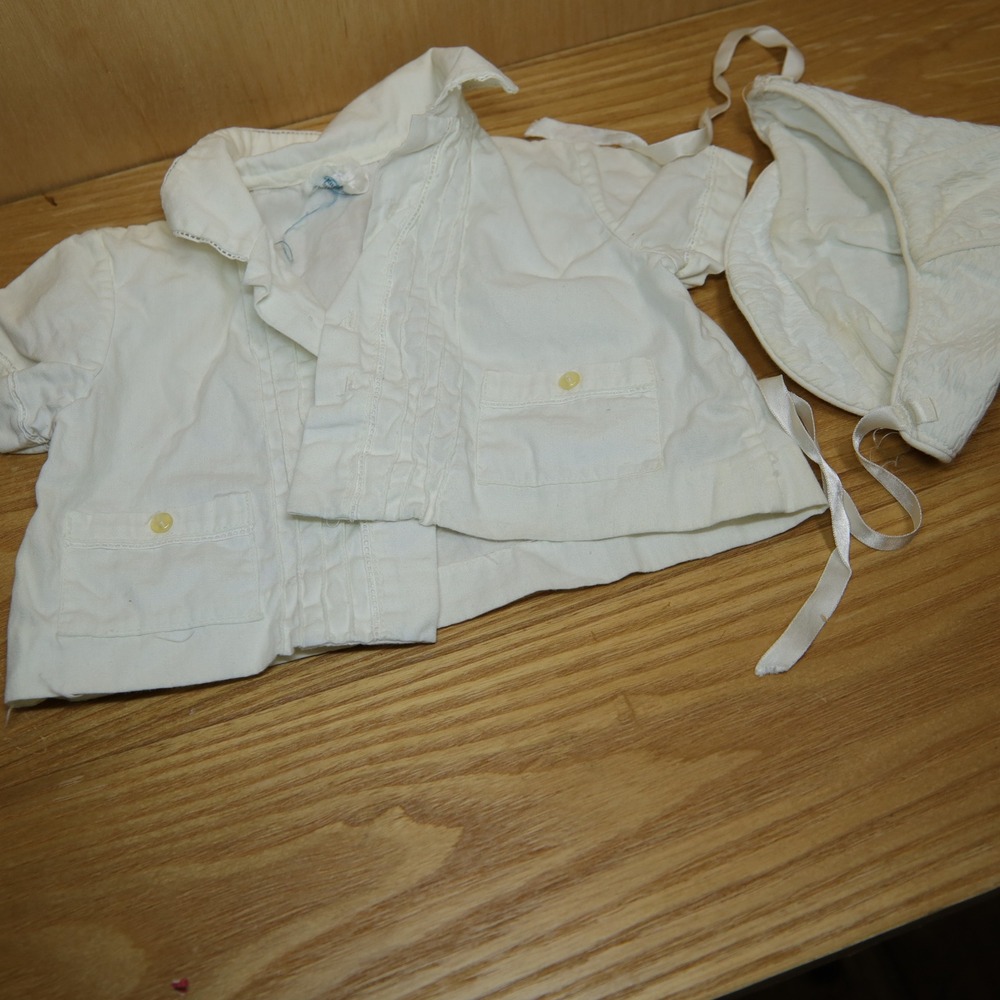 Vintage Handmade White Cotton Baby Clothes Set Bonnet Gowns Jacket Philippines